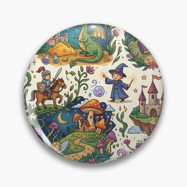 Item preview, Medieval Dragons Magic Landscapes Reality Fantasy Artistic Expression designed and sold by ART ATTACK ZONE.