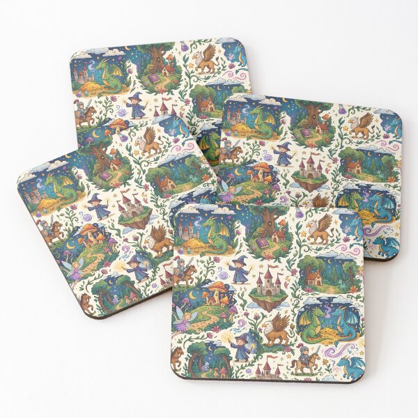 Item preview, Medieval Dragons Magic Landscapes Reality Fantasy Artistic Expression designed and sold by ART ATTACK ZONE.