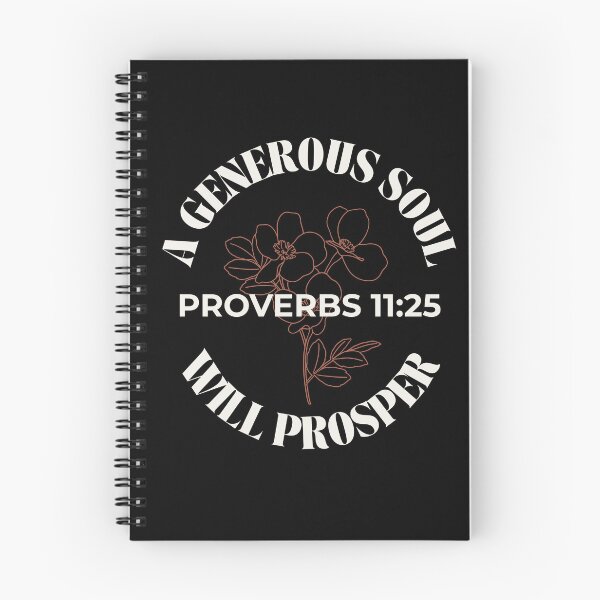 Item preview, A Generous Soul Will Prosper - Minimalist Flowers Proverbs 11:25 designed and sold by ElemntCo.