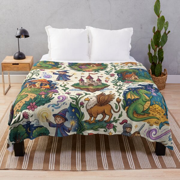 Item preview, Medieval Dragons Magic Landscapes Reality Fantasy Artistic Expression designed and sold by ART ATTACK ZONE.