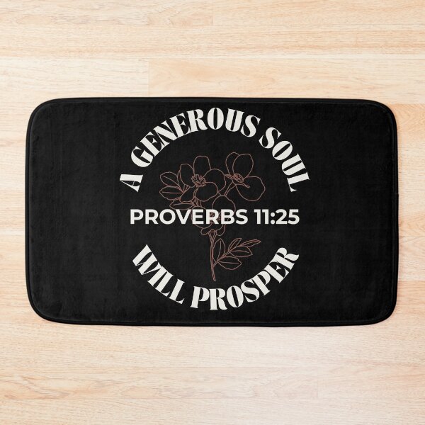 Item preview, A Generous Soul Will Prosper - Minimalist Flowers Proverbs 11:25 designed and sold by ElemntCo.