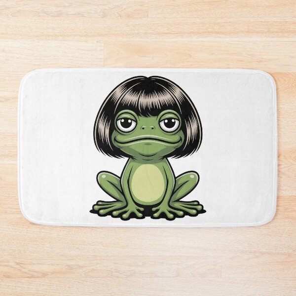 Artikelvorschau, Lustiges Frosch-Bob-Frisur-Meme | Abgefahrenes Grafikdesign mit Froschmotiv entworfen und verkauft von Lina Caro.