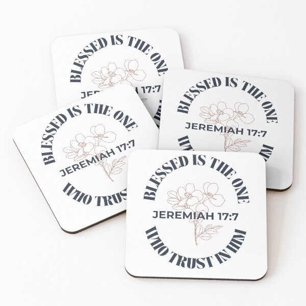 Item preview, Blessed Is The One Who Trusts - Minimalist Flowers Jeremiah 17:7 designed and sold by ElemntCo.