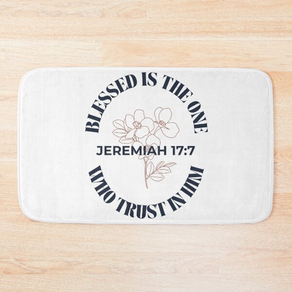 Item preview, Blessed Is The One Who Trusts - Minimalist Flowers Jeremiah 17:7 designed and sold by ElemntCo.