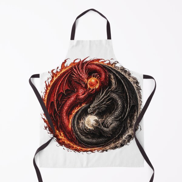 Item preview, Inferno & Eclipse Dragons – Yin Yang Fantasy Dragon Art designed and sold by FyreHorse Designs.