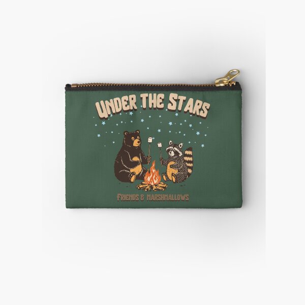 Item preview, Under the Stars, Friends and Marshmallows,bear and raccoon designed and sold by Shedronpanda.