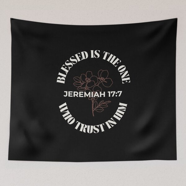 Item preview, Blessed Is The One Who Trusts - Minimalist Flowers Jeremiah 17:7 designed and sold by ElemntCo.