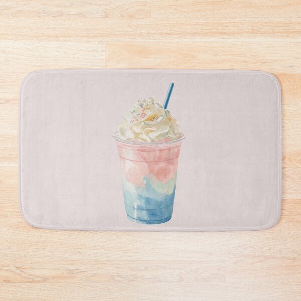 Item preview, Pink and Blue Milkshake with Whipped Cream designed and sold by Violet Peonies.