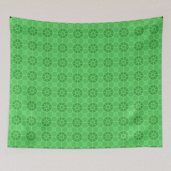 Item preview, Geometric Pattern: Plumeria: Emerald designed and sold by Red Wolf.