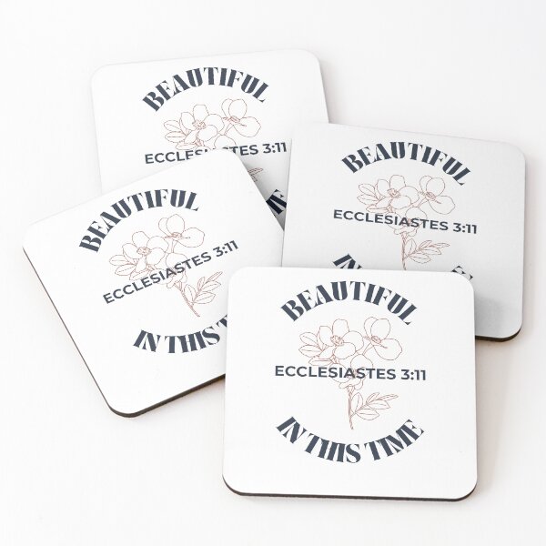 Item preview, Beautiful In Its Time - Minimalist Flowers Ecclesiastes 3:11 designed and sold by ElemntCo.