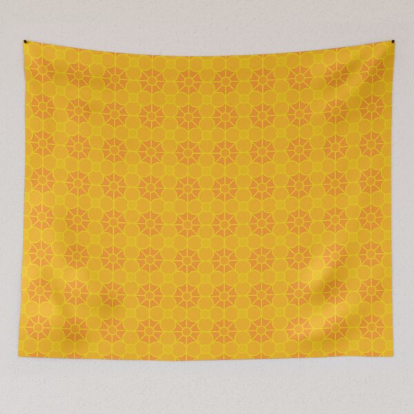 Item preview, Geometric Pattern: Plumeria: Sunshine designed and sold by Red Wolf.