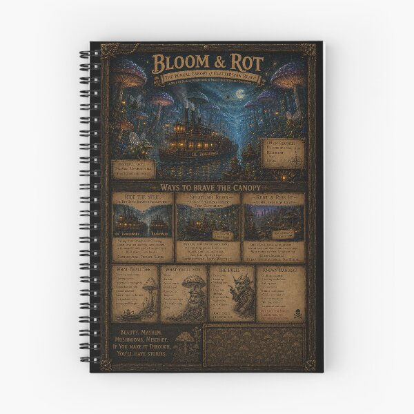 Item preview, Bloom & Rot – The Fungal Canopy of Clatterspan Reach designed and sold by gorff.