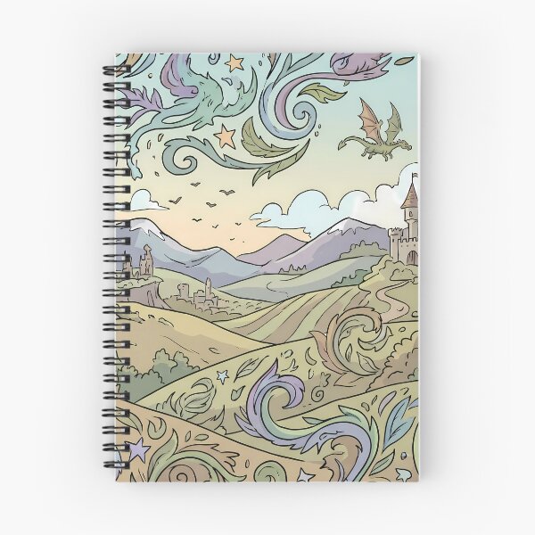 Item preview, Castle Dragons Magic Landscapes Fantasy Artistic Expression designed and sold by ART ATTACK ZONE.