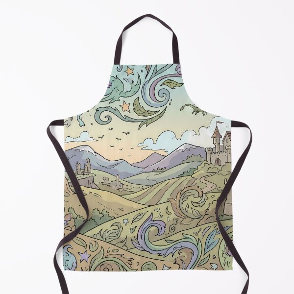 Item preview, Castle Dragons Magic Landscapes Fantasy Artistic Expression designed and sold by ART ATTACK ZONE.
