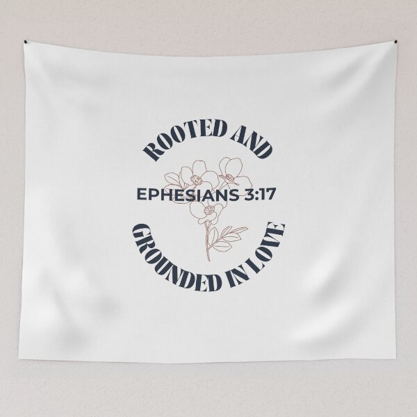 Item preview, Rooted And Grounded In Love - Minimalist Flowers Ephesians 3:17 designed and sold by ElemntCo.