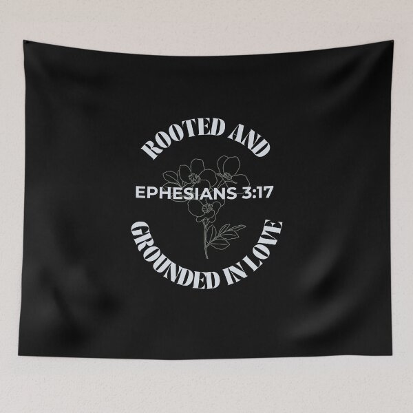 Item preview, Rooted And Grounded In Love - Minimalist Flowers Ephesians 3:17 designed and sold by ElemntCo.