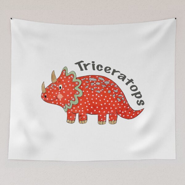 Item preview, Whimsical Triceratops Mixed Media Design designed and sold by AlinaArt&Design.