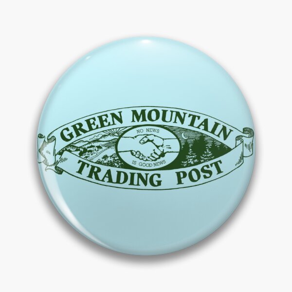 Item preview, The Green Mountain Trading Post Masthead in green designed and sold by Grateful-Fool.