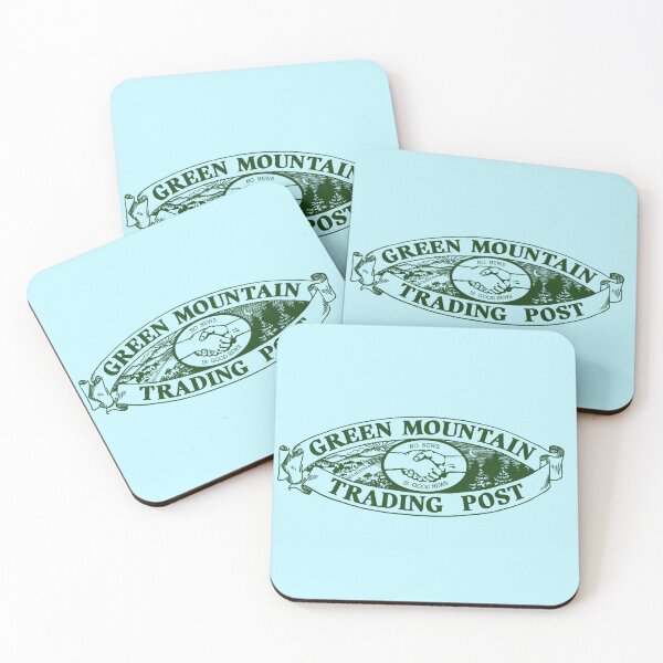 Item preview, The Green Mountain Trading Post Masthead in green designed and sold by Grateful-Fool.