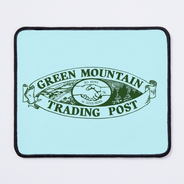 Item preview, The Green Mountain Trading Post Masthead in green designed and sold by Grateful-Fool.