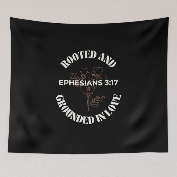 Item preview, Rooted And Grounded In Love - Minimalist Flowers Ephesians 3:17 designed and sold by ElemntCo.