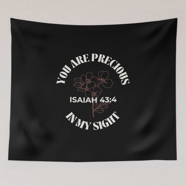 Item preview, You Are Precious In My Sight - Minimalist Flowers Isaiah 43:4 designed and sold by ElemntCo.