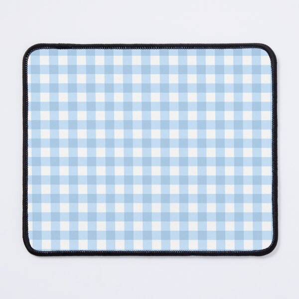 Item preview, Bright Blue and White Gingham Checkered Grid Pattern designed and sold by BriSher.