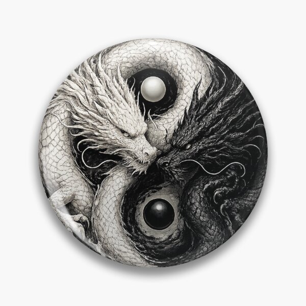 Item preview, Yin Yang Dragon Duality designed and sold by FyreHorse Designs.