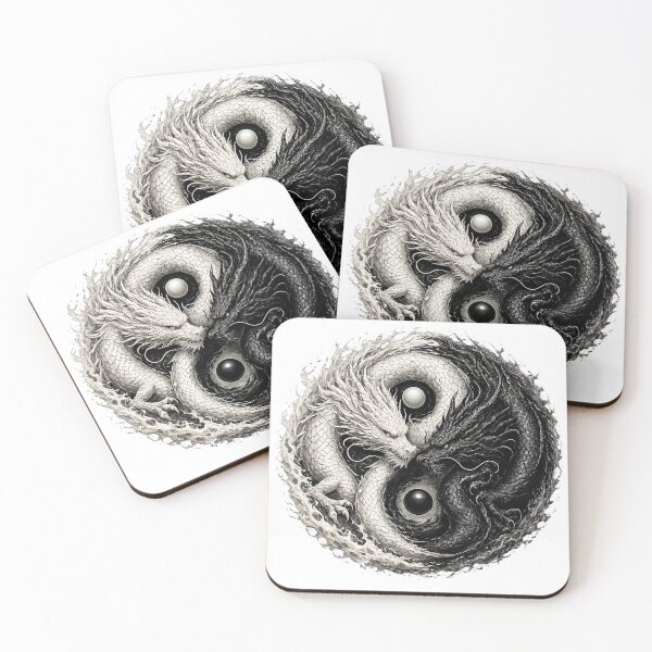 Item preview, Yin Yang Dragon Duality designed and sold by FyreHorse Designs.