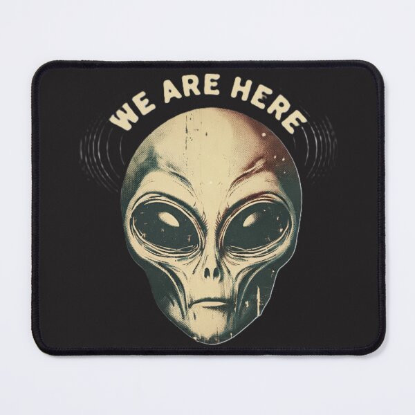 Item preview, We Are Here Retro Alien Head T-Shirt designed and sold by NCalNoveltees.