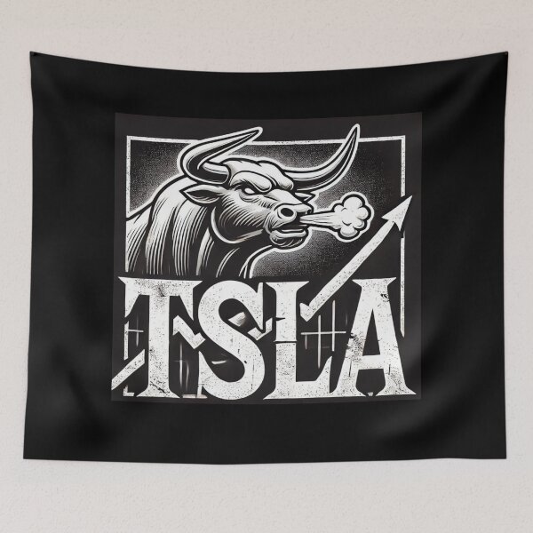 Item preview, Tesla Stock Investor EV Market Bull Run Trading Design designed and sold by TEEJAMBOREE.