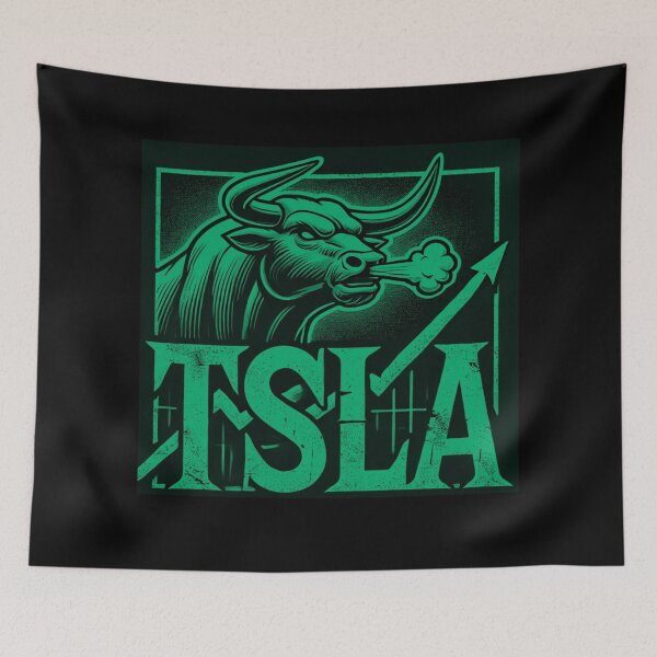 Item preview, Tesla Stock Investor EV Market Bull Run Trading Design designed and sold by TEEJAMBOREE.