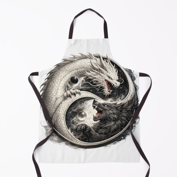Item preview, Yin Yang Dragon & Wolf designed and sold by FyreHorse Designs.