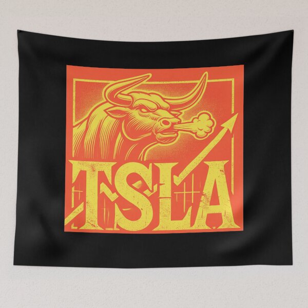 Item preview, Tesla Stock Investor EV Market Bull Run Trading Design designed and sold by TEEJAMBOREE.