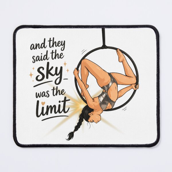 Item preview, And They Said the Sky Was the Limit – Aerial Hoop Acrobat Art designed and sold by CashOutLater Co..