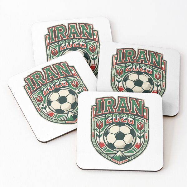 Item preview, Iran 2026 Retro Football Fan Crest designed and sold by Saq2000.