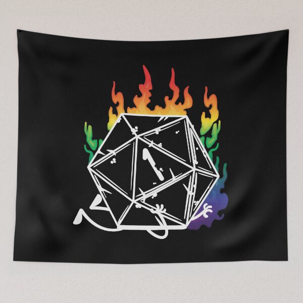 Item preview, Pride Dice White Logo designed and sold by goodplanbaddice.