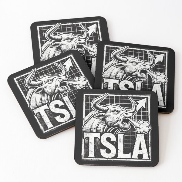 Item preview, tesla Stock Investor EV Market Bull Run Trading Design designed and sold by TEEJAMBOREE.