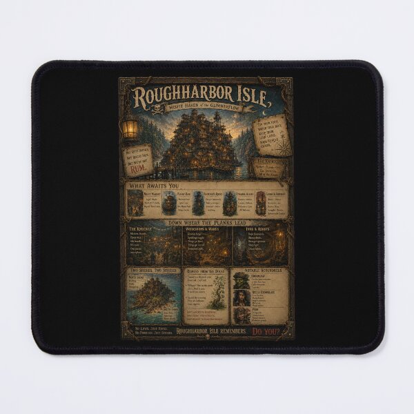 Item preview,  Roughharbor Isle – Misfit Haven of the Glimmerflow designed and sold by gorff.