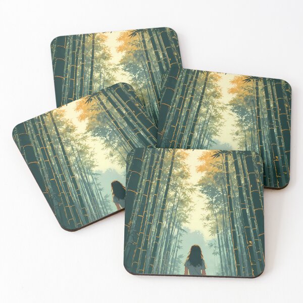 Item preview, Dreamy Anime Journey to Arashiyama Bamboo Grove Kyoto Pastel Art designed and sold by JacksoonLester.