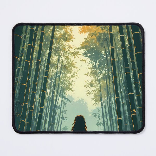 Item preview, Dreamy Anime Journey to Arashiyama Bamboo Grove Kyoto Pastel Art designed and sold by JacksoonLester.