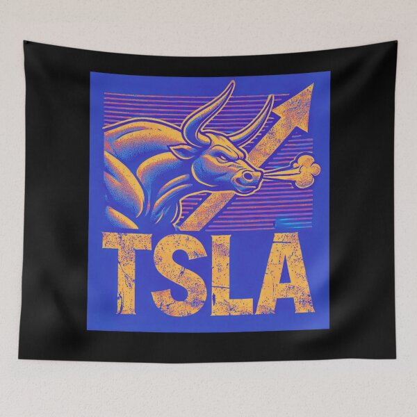Item preview, tesla Stock Investor EV Market Bull Run Trading Design designed and sold by TEEJAMBOREE.