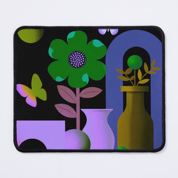 Item preview, Emerald Dream Portal | Surreal Neon Floral Art designed and sold by joycrysstudio.