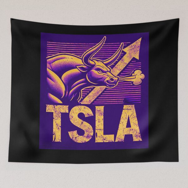 Item preview, tesla Stock Investor EV Market Bull Run Trading Design designed and sold by TEEJAMBOREE.