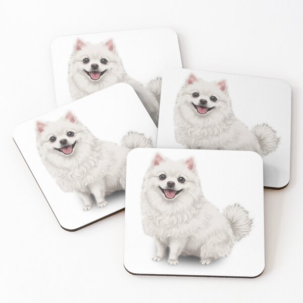 Item preview, White Pomeranian Dog designed and sold by Ninni Store312.