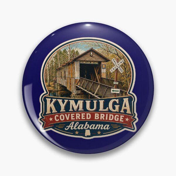 Item preview, Kymulga Covered Bridge sticker designed and sold by gotucoveredart.