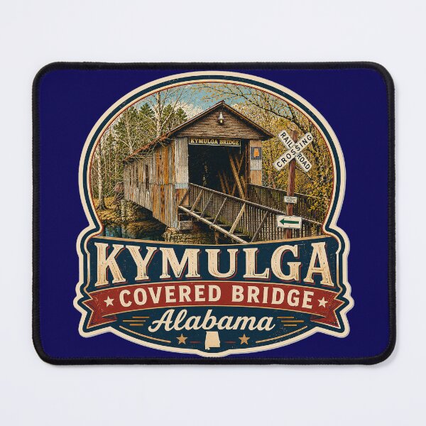 Item preview, Kymulga Covered Bridge sticker designed and sold by gotucoveredart.