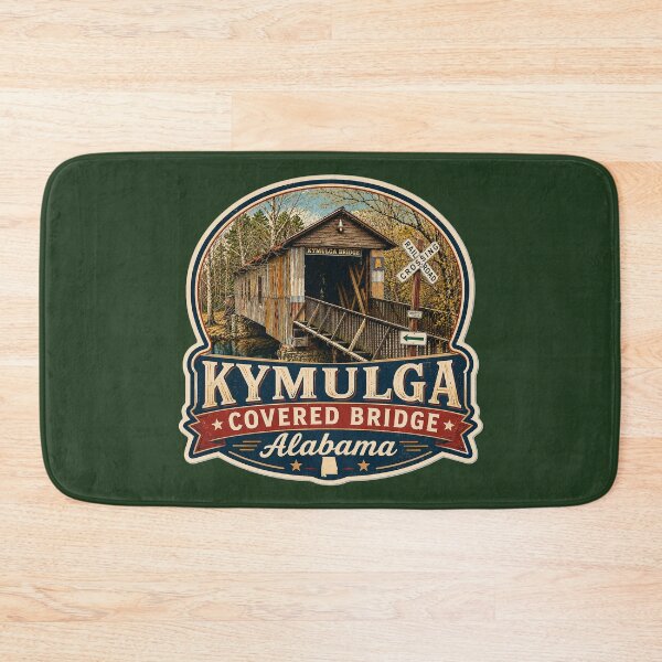 Item preview, Kymulga Covered Bridge sticker designed and sold by gotucoveredart.