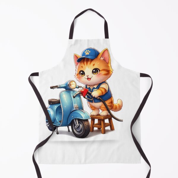 Item preview, Cute Kawaii Cat Gas Station Anime Scooter Aesthetic designed and sold by josflo12.