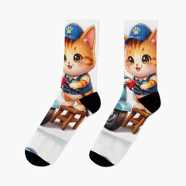 Item preview, Cute Kawaii Cat Gas Station Anime Scooter Aesthetic designed and sold by josflo12.